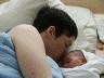 2005 05 07 Mommy's cuddle time.