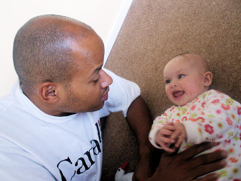 2005 09 17 Smiling at Papa