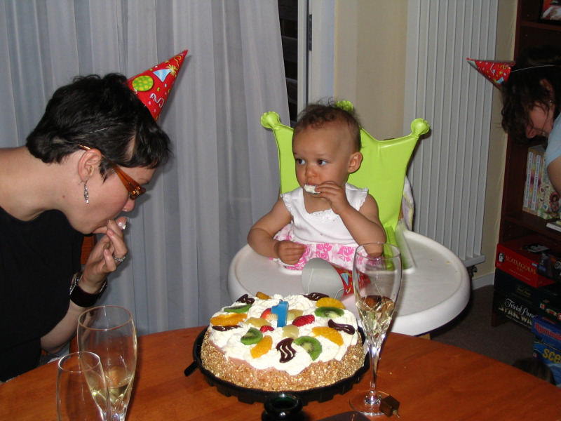 2006 05 06 Eating Cake with Momma