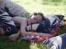 2006 07 15 cottage - jake fake snoozing