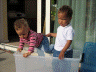 2006 09 08 Bram and Ruby in the Bin 1