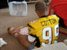 2006 09 09 Papa in his new James Cotton Ti-Cats Jersey