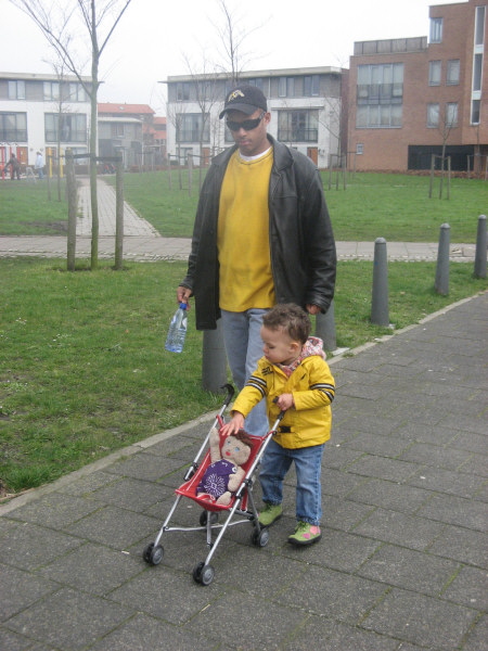 2007 03 11 Walking Wee Ruby home from the Park
