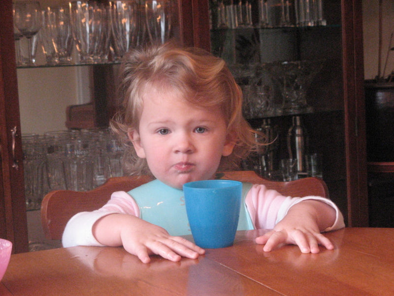2007 03 19 Abby at Breakfast