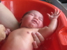 2007 06 10 Harper's First Bath