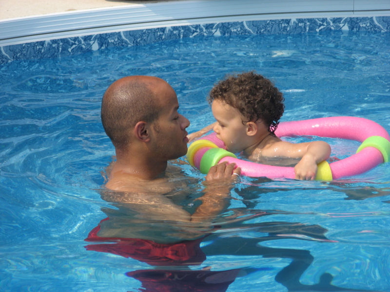 2007 07 10 Papa and Ruby in the Lico Pool