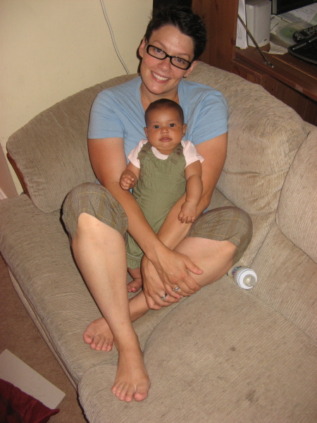 2007 08 15 Mama and Bean Sitting Together