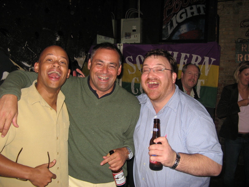 2007 10 22 - NOLA - Glenn, Wouter (the LPAC Chairman) and I in the Bar
