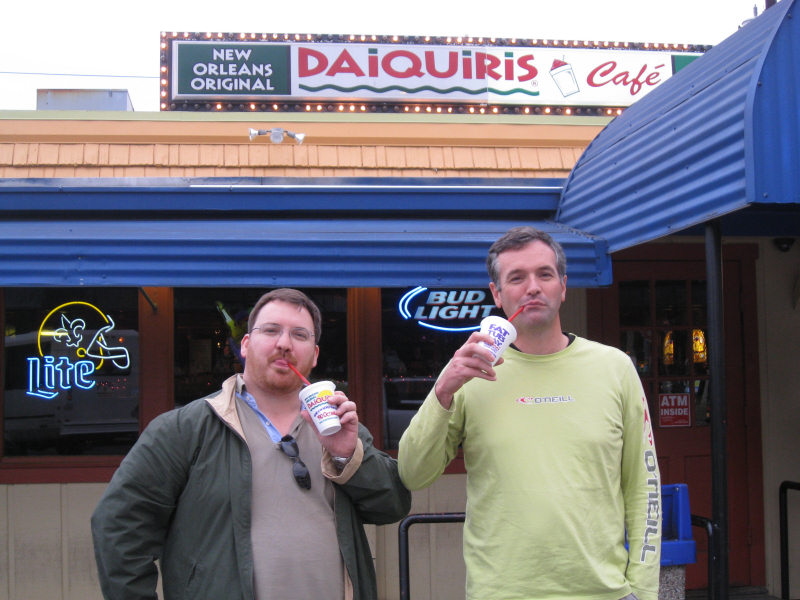 2007 10 24 - NOLA - Glenn and JJ; a couple of girly drink drunks