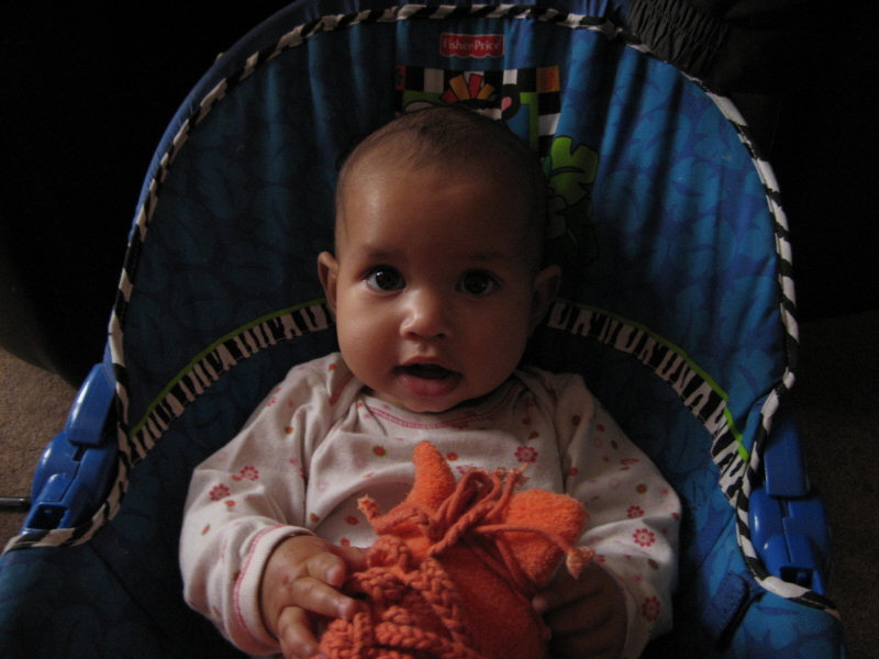 2007 12 03 Harper Baby in her Chair
