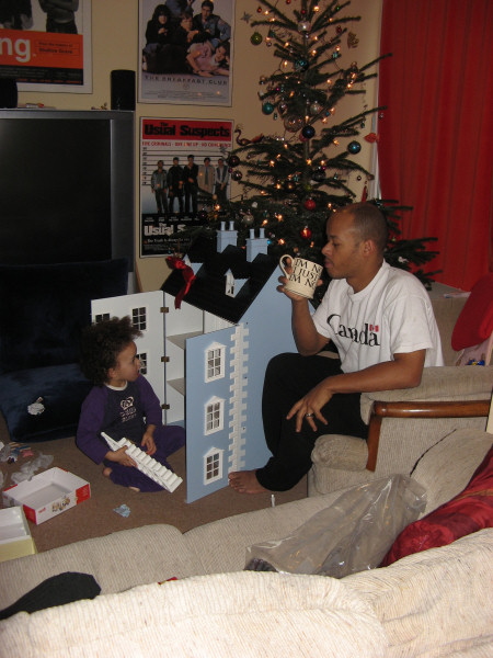 2007 12 25 Ruby and her New Doll House!  Merry Christmas Rubelu.