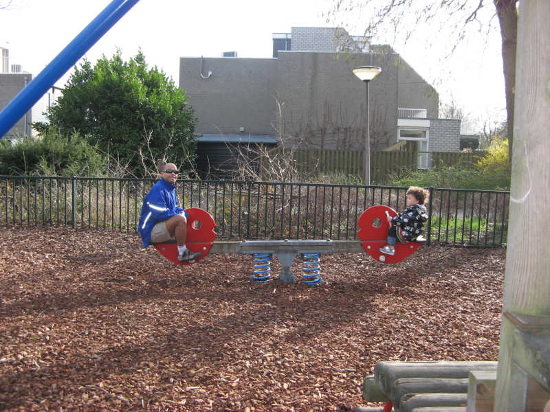 2008 03 02 Papa and Ruby Teeter Totter