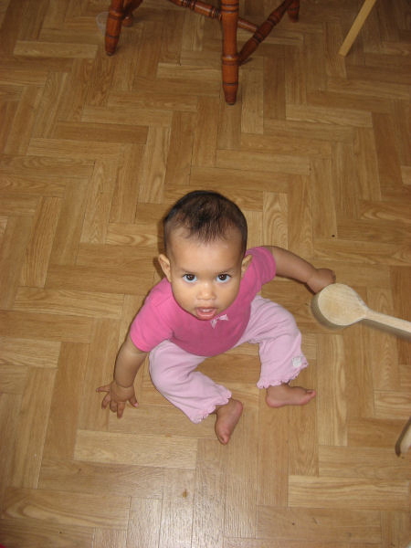 2008 04 01 Harper on the Kitchen Floor