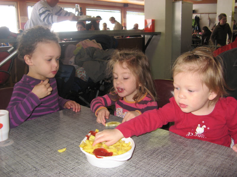 2008 04 12 The Girls Eating Fries