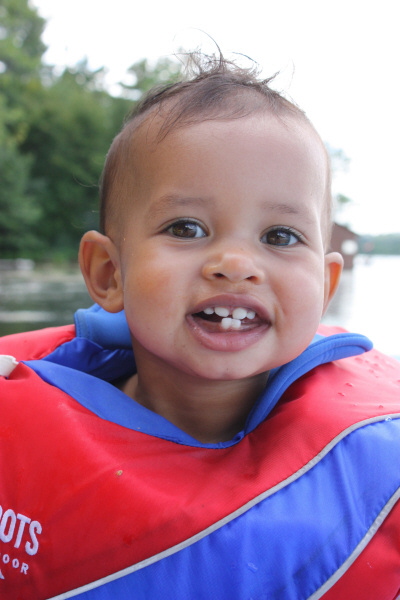 2008 07 29 Harper Smiling in her Life Jacket