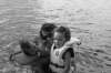 2008 08 06 Mama Braves the Lake with her Babies