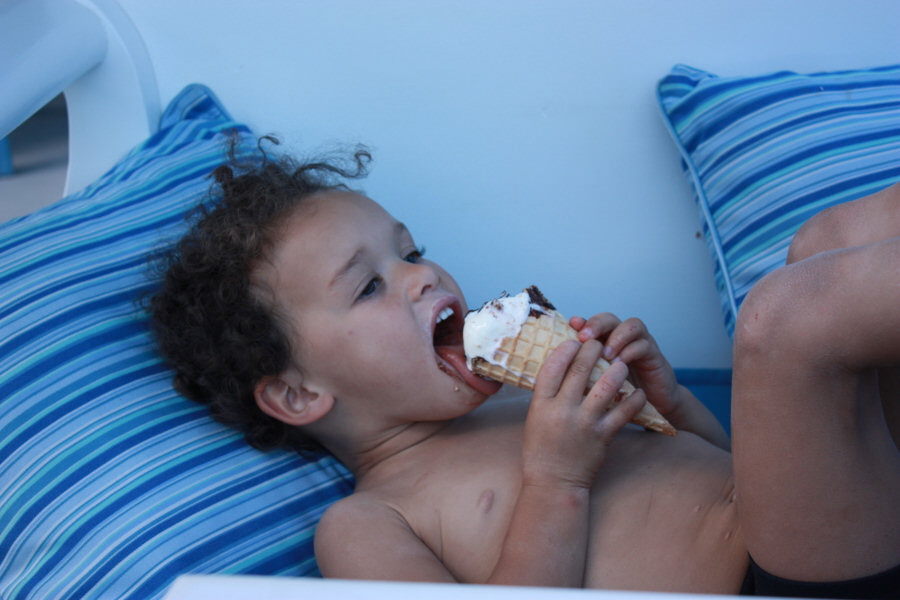 2008 10 09 Ruby Indulging in Ice Cream
