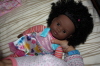 2008 12 25 The girls got dolls and beds for Christmas.  Here's Callie.