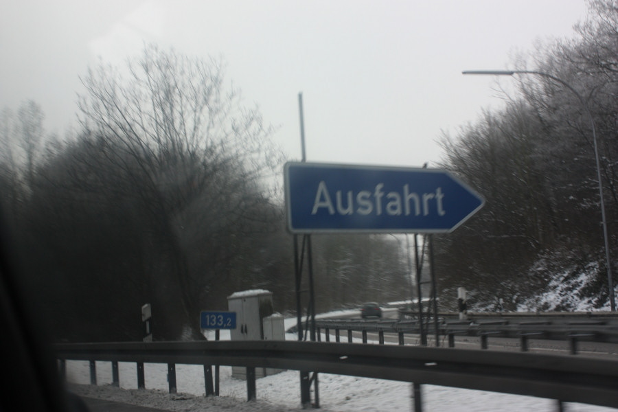 2009 01 08 Ausfahrt (is an off-ramp on the highway, but is funny everytime!)