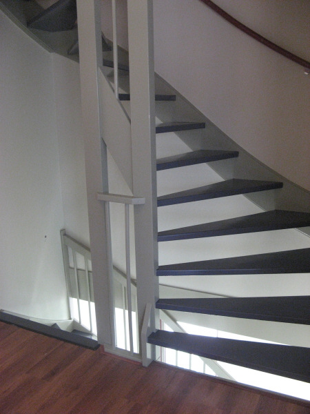 Newly Painted Stairs - That's more like it.